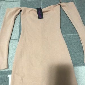 Hot Miami style tight off the shoulder dress